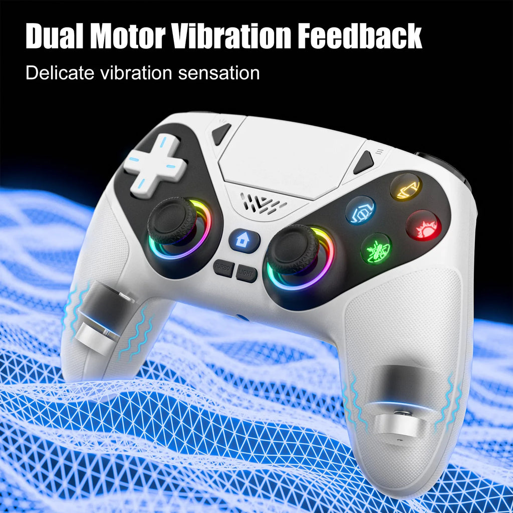 Wireless PS5 Controller – Hall Effect Triggers & Joysticks, RGB Lighting, Turbo, Programmable Buttons, PS5/PC - GiftWave.co