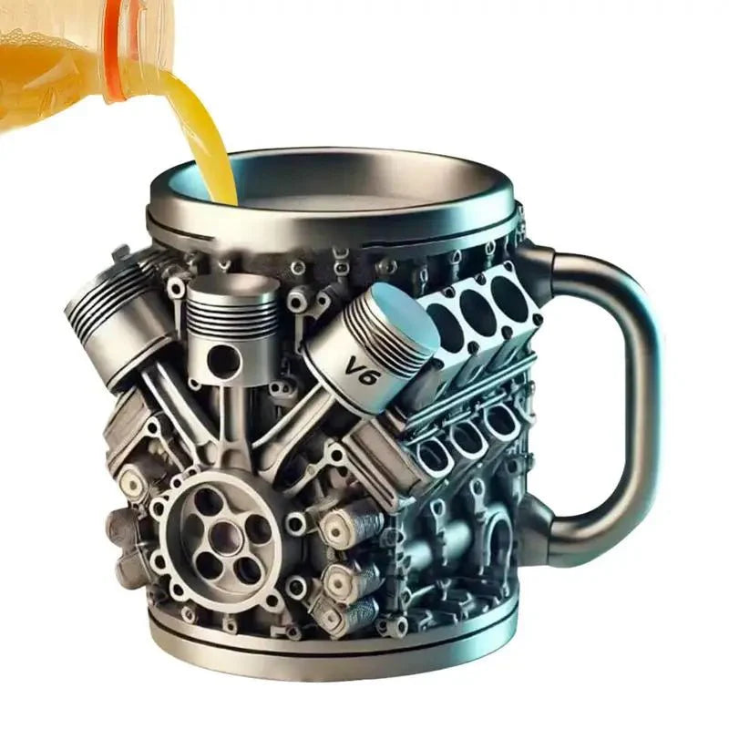 V8 Engines Stainless Steel Tankard Mug - GiftWave.co