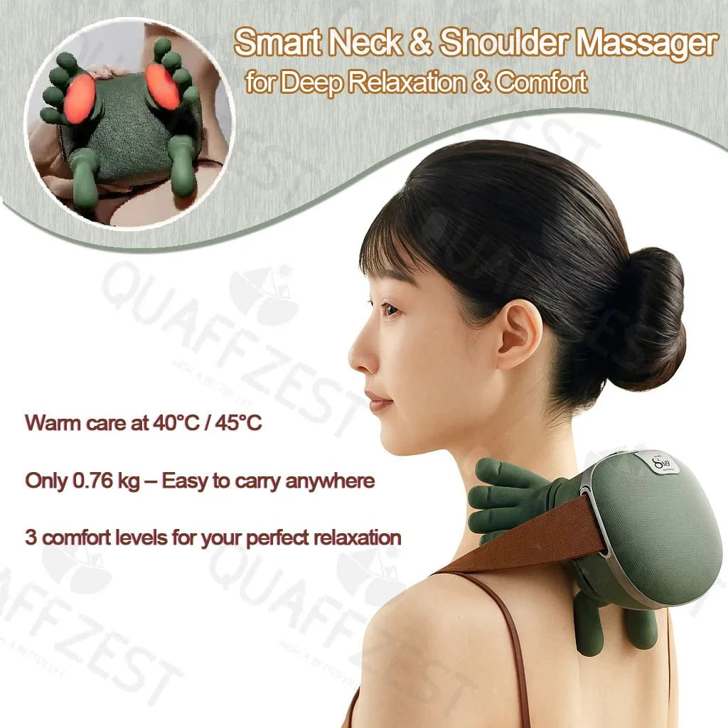 N7 Master™ Wireless Shiatsu Shawl | 4D Deep - Tissue Neck & Shoulder Massager - GiftWave.co