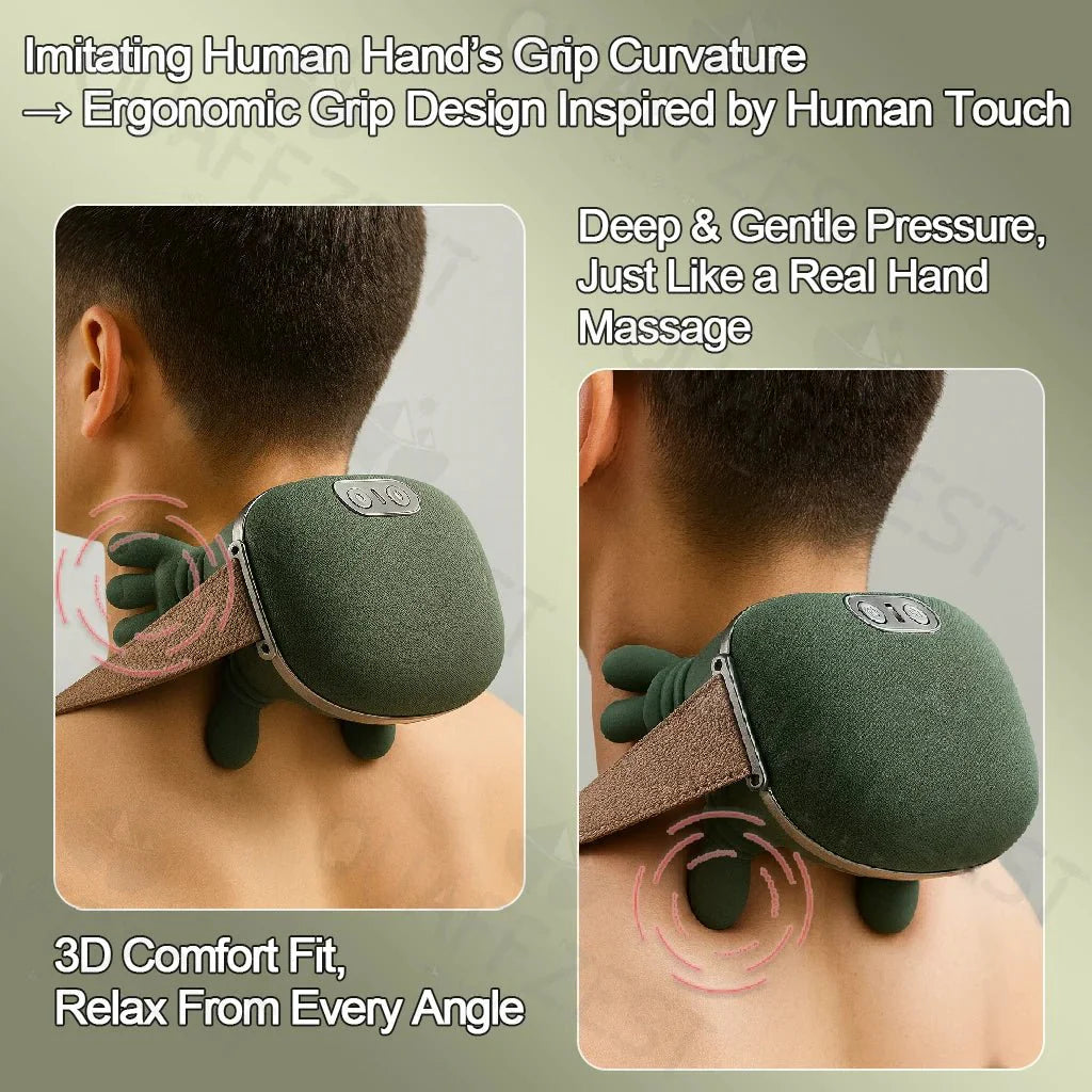 N7 Master™ Wireless Shiatsu Shawl | 4D Deep - Tissue Neck & Shoulder Massager - GiftWave.co