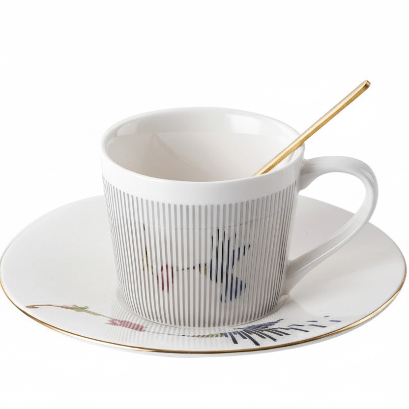 Luycho Anamorphic Mirror Reflection Cup | Locomotion Series Coffee & Tea Set - GiftWave.co