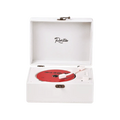 Vintage Leather CD Player Two - Way Bluetooth 5.0 6 - in - 1 USB Lossless Rechargeable Retro Suitcase Gift - GiftWave.co