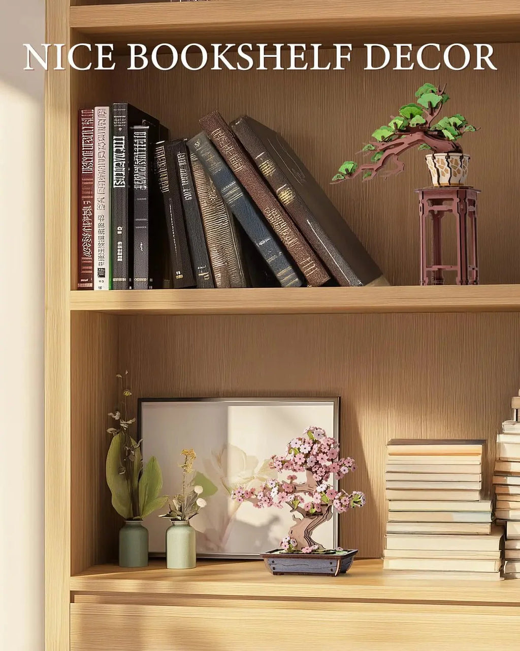 Rolife™ Eternal Bonsai Series | 3D Wooden Sakura & Evergreen Pine Puzzle Kit - GiftWave.co