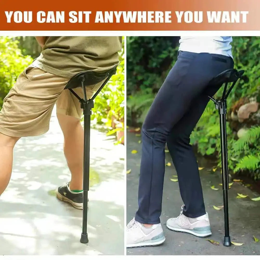 Portable Compact Folding Camping Chair – Ultralight Telescoping Seat Stick with Carry Bag 300 Lb Cap - GiftWave.co