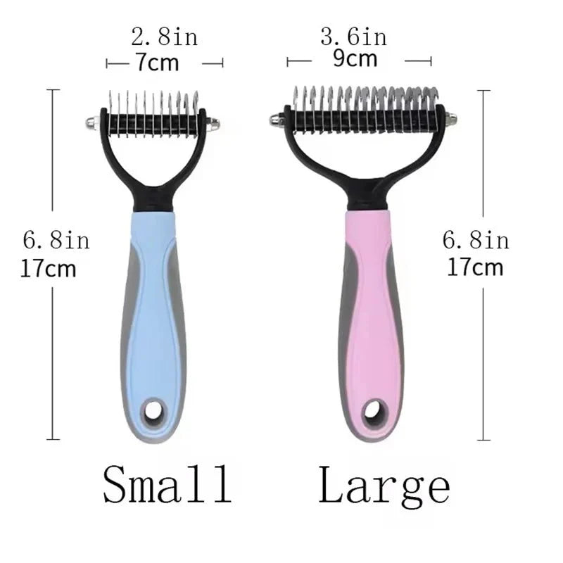 Professional 2 - Sided Pet Grooming Brush – The Ultimate 2 - in - 1 Undercoat Solution - GiftWave.co