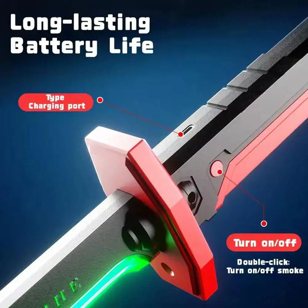 CyberSpark™ LED Streamer Sword | The Ultimate Glowing Blade with Smoke &... — View 3