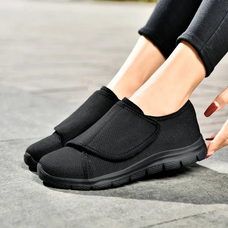Women's Breathable Wide - Toe Walking Sneakers – Lightweight Non - Slip Cushioned Casual Shoes - GiftWave.co
