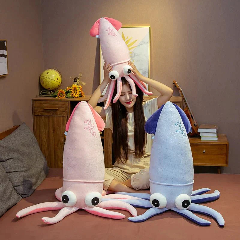 Big Eyes Plush Squid Toy — Gift Idea