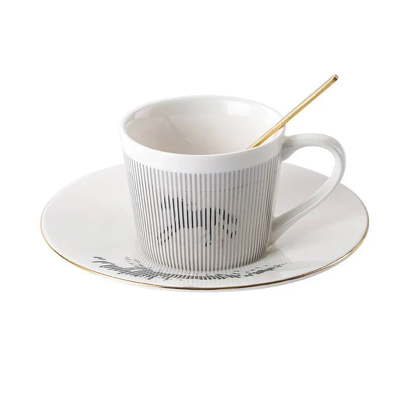 Luycho Anamorphic Mirror Reflection Cup | Locomotion Series Coffee & Tea Set - GiftWave.co