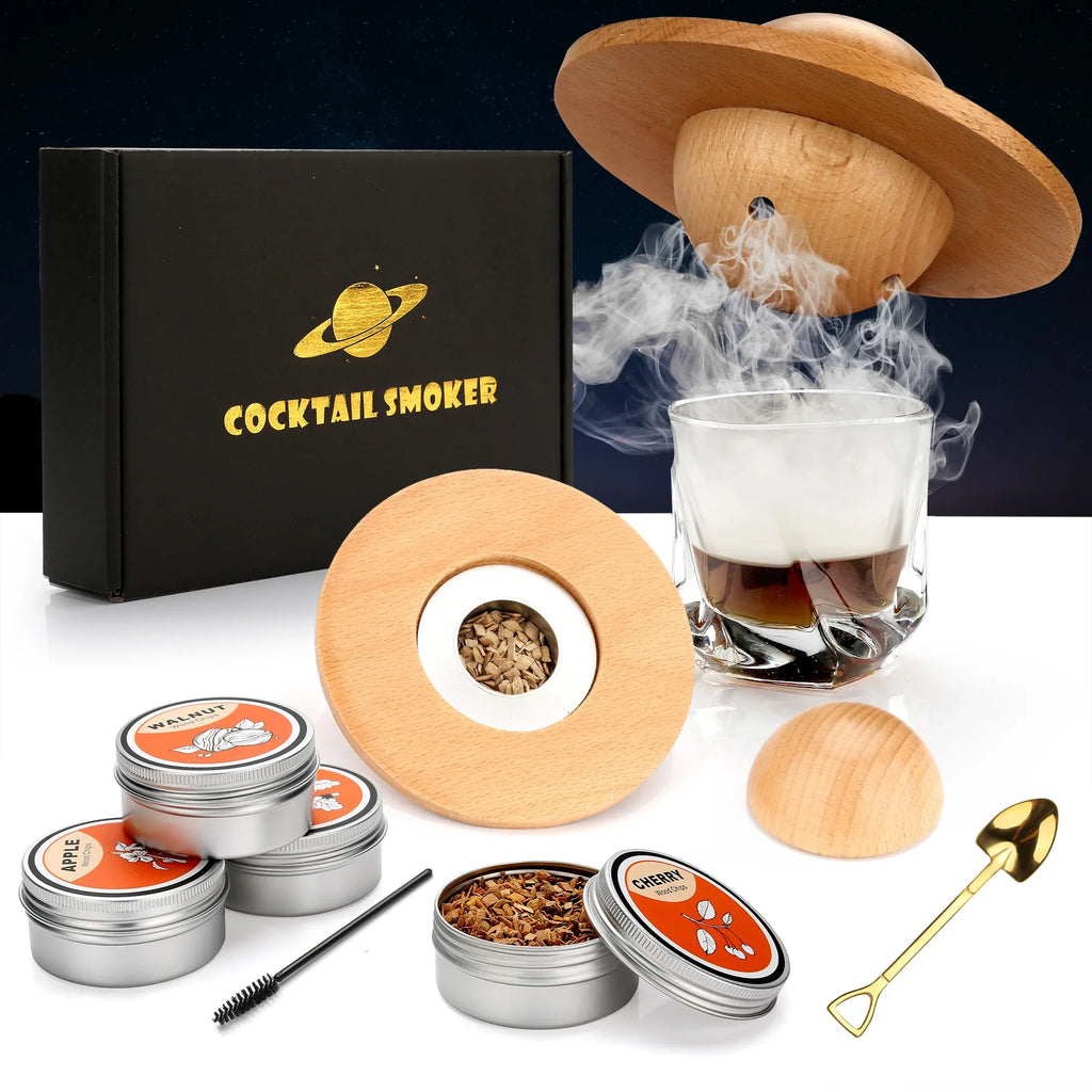 Cocktail Smoker Kit — Old Fashioned Whiskey Smoker Drinks Kit & Cocktail... — View 9