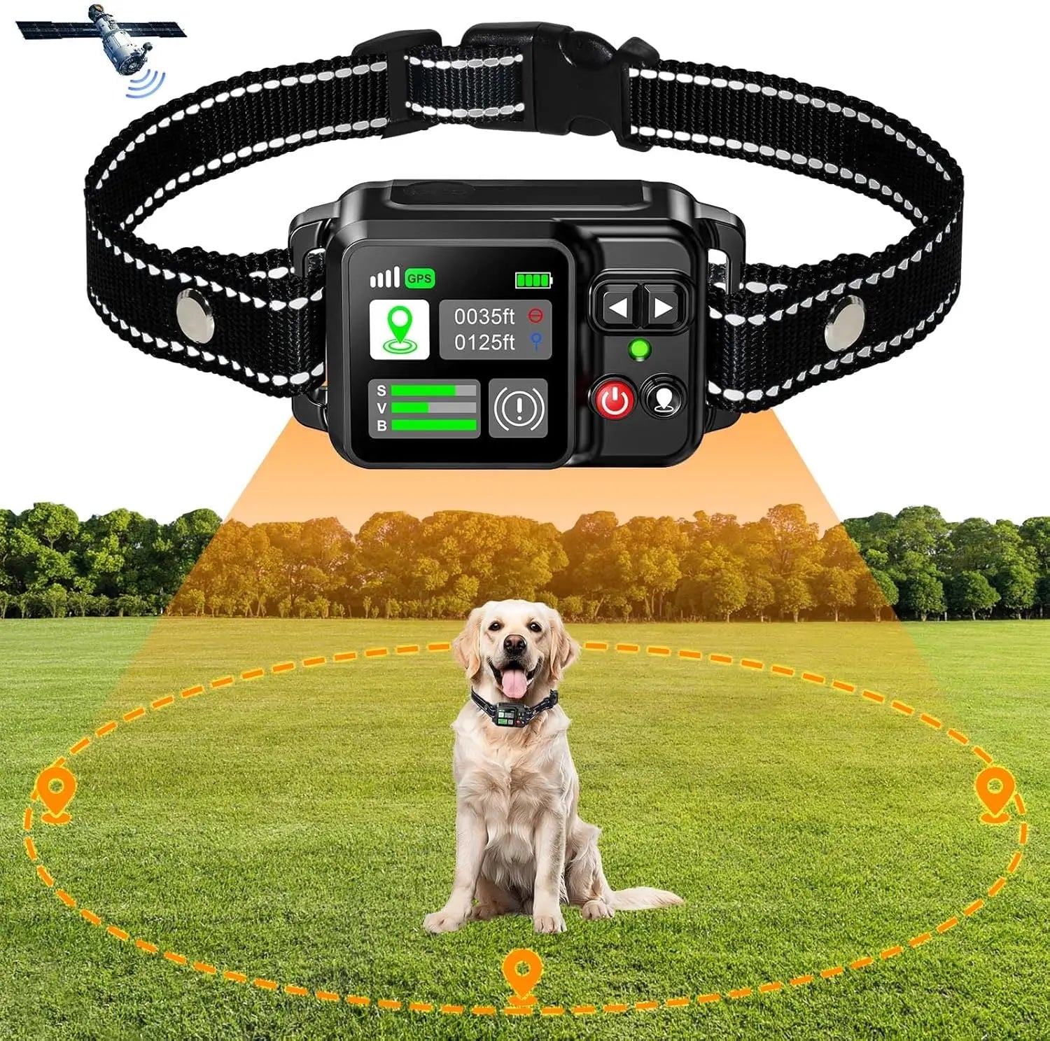 GPS Wireless Dog Fence System – No Wire, No Subscription, Satellite Boun... — Gift Idea