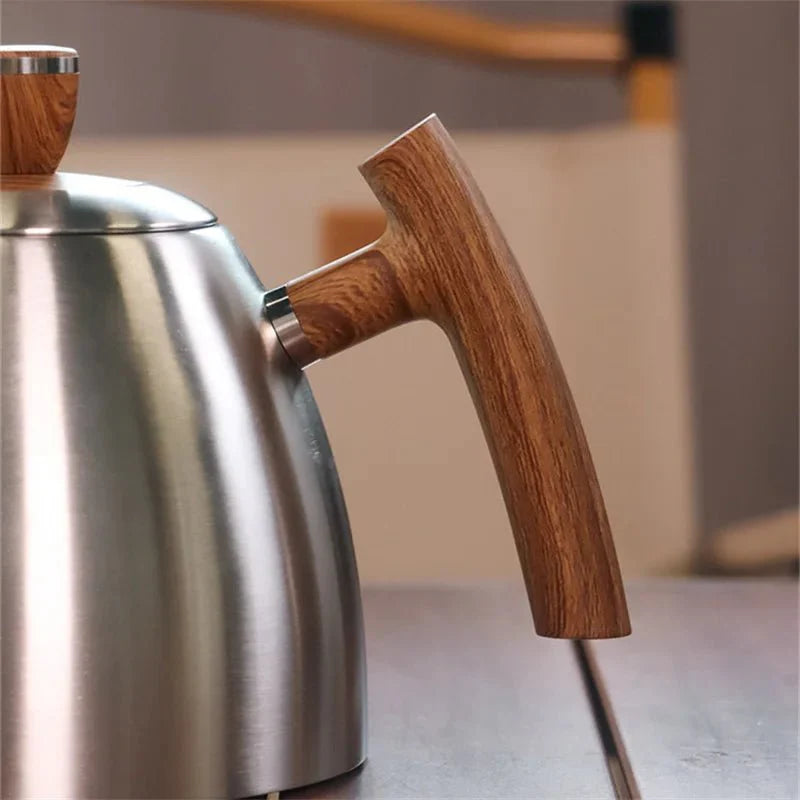 Gooseneck Pour Over Kettle 50oz 304 Stainless Steel Walnut Handle Minima... — View 6