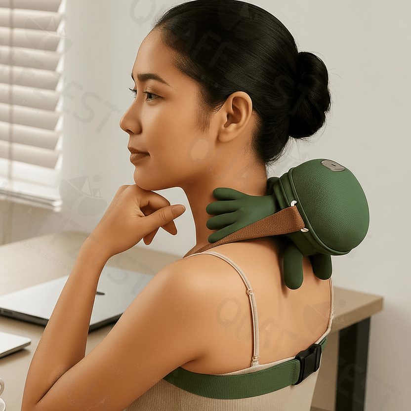 N7 Master™ Wireless Shiatsu Shawl | 4D Deep - Tissue Neck & Shoulder Massager - GiftWave.co