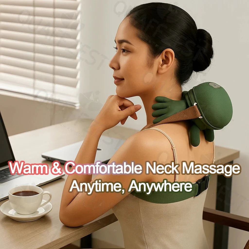 N7 Master™ Wireless Shiatsu Shawl | 4D Deep - Tissue Neck & Shoulder Massager - GiftWave.co