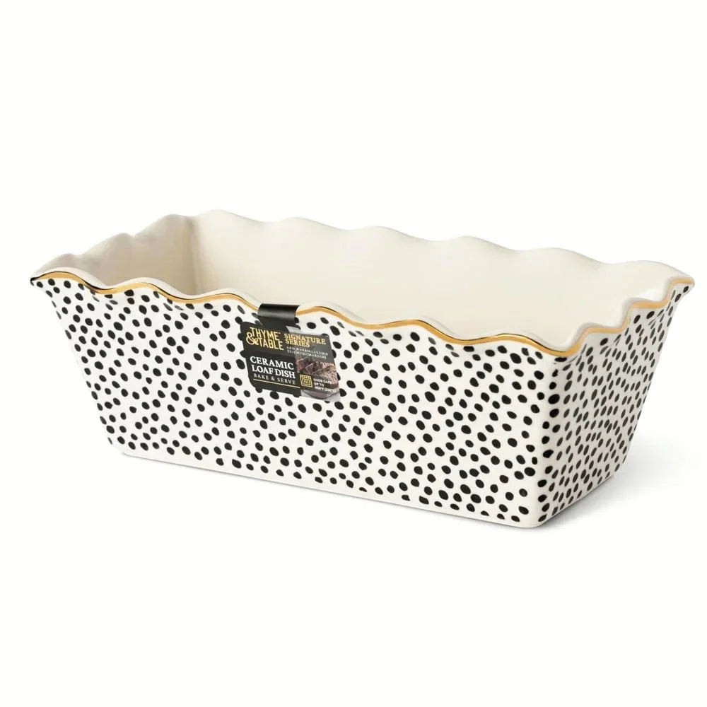 ArtisanBake 9-Inch Nonstick Ceramic Loaf Pan | Professional Dot Pattern ... — View 3