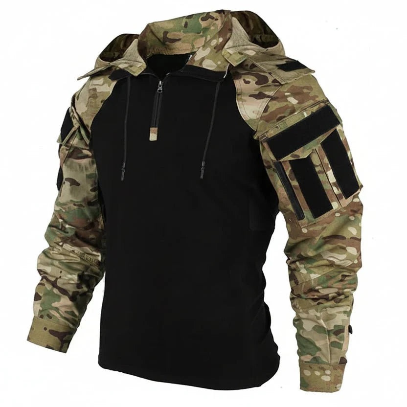 Tactical Camouflage Combat T-Shirt - Wear - Resistant Airsoft & Hunting Apparel - GiftWave.co