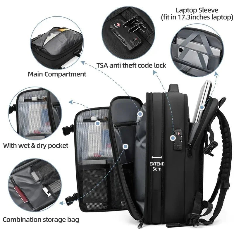 AeroVac 17-Inch Hybrid Compression Backpack | The Ultimate Space-Saver f... — View 3