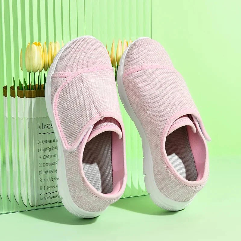 Women's Breathable Wide - Toe Walking Sneakers – Lightweight Non - Slip Cushioned Casual Shoes - GiftWave.co