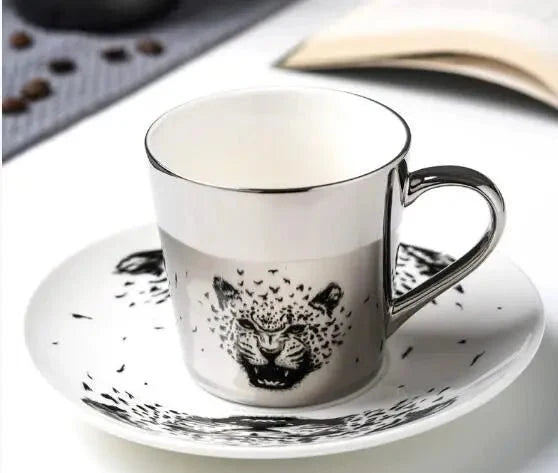 Luycho Anamorphic Mirror Reflection Cup | Locomotion Series Coffee & Tea Set - GiftWave.co