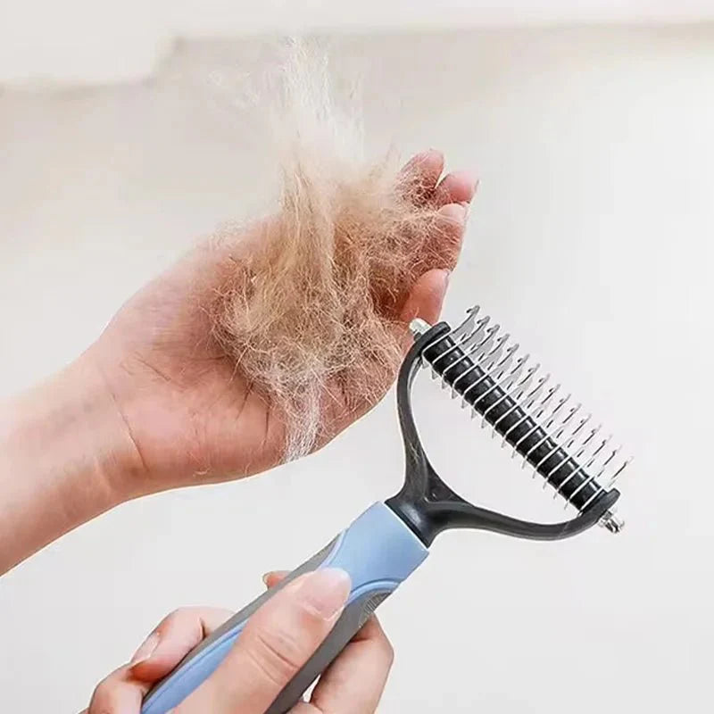 Professional 2 - Sided Pet Grooming Brush – The Ultimate 2 - in - 1 Undercoat Solution - GiftWave.co