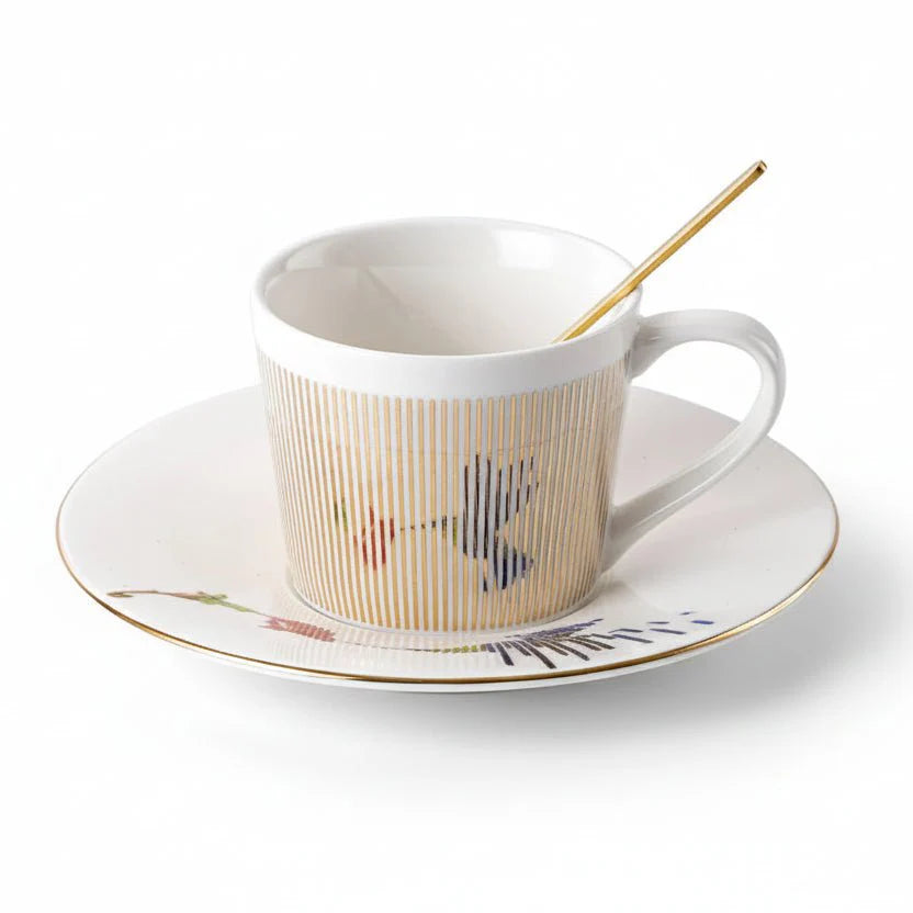 Luycho Anamorphic Mirror Reflection Cup | Locomotion Series Coffee & Tea Set - GiftWave.co