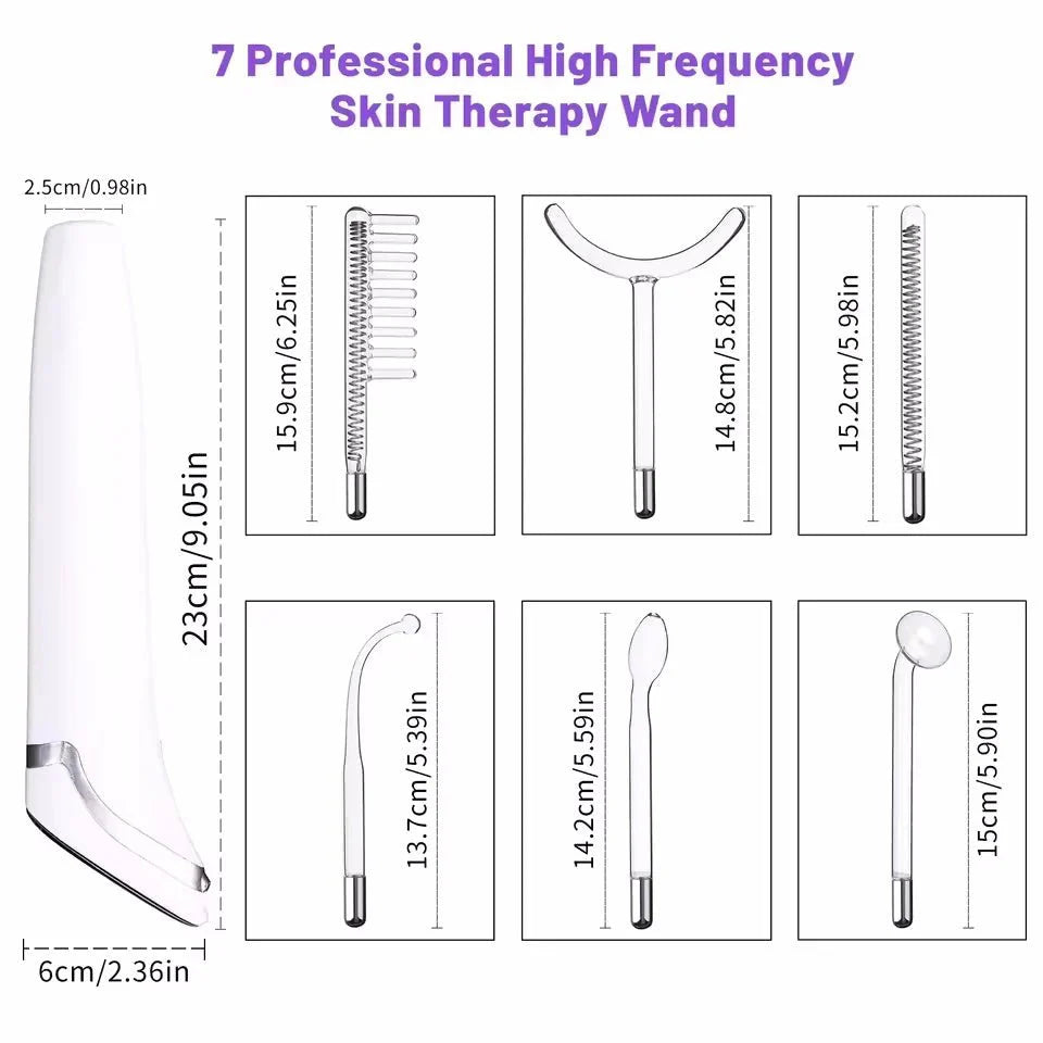 6-in-1 Facial Glow Wand – Touch Panel Argon & Neon Fusion Beauty Device — View 6