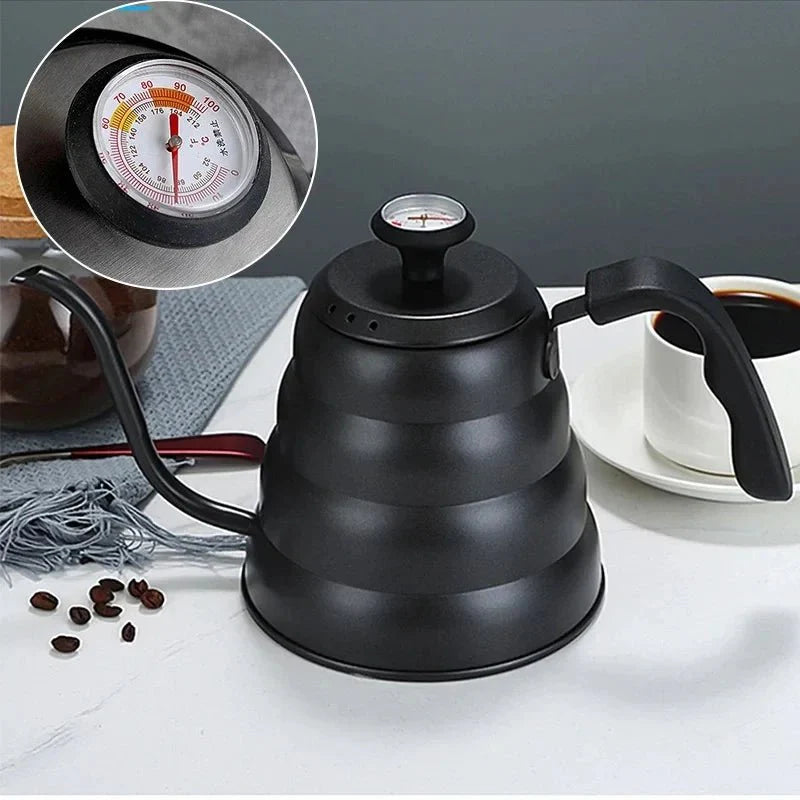 Professional Hand - Brewed Coffee Kettle with Thermometer l Hand Brewed Coffee Maker - GiftWave.co