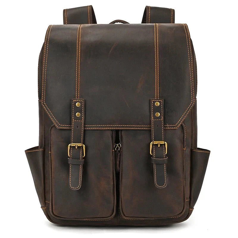 Newsbirds Retro Luxury Leather Backpack - The 2026 Executive Daypack - GiftWave.co