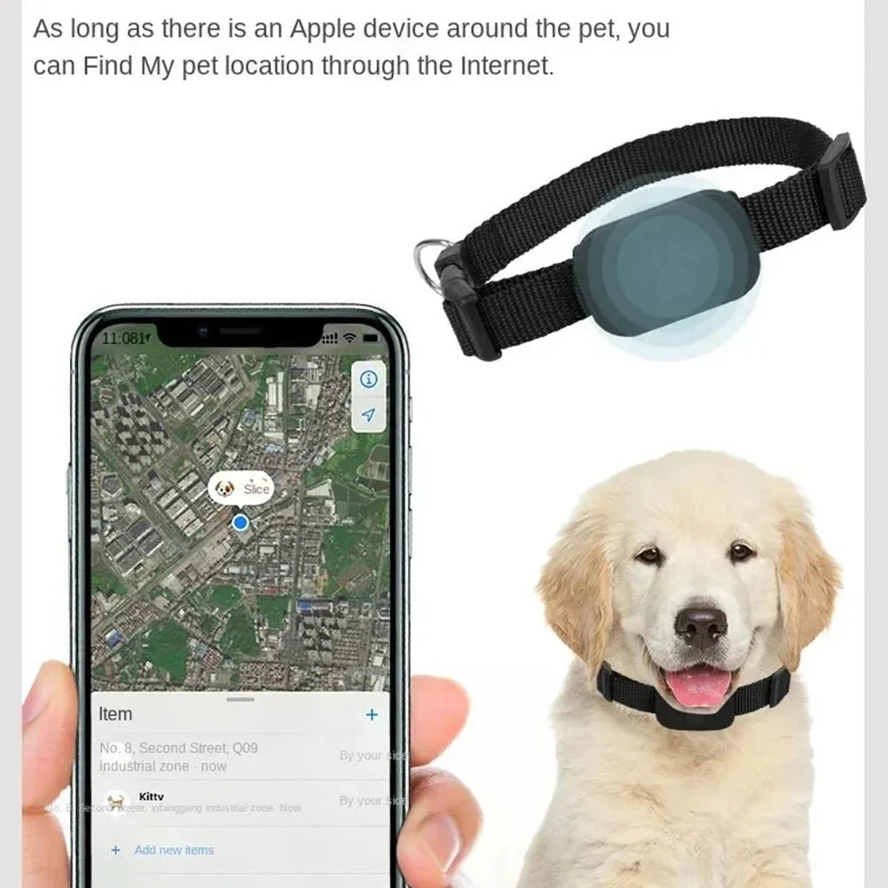Pet GPS Tracker Adjustable Collar Dog Cat Real - Time Locator No Subscription No SIM 365 - Day Battery - GiftWave.co