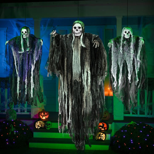 3 Pack Hanging Ghost Skeleton Grim Reaper Halloween Decorations, Scary O... — Gift Idea