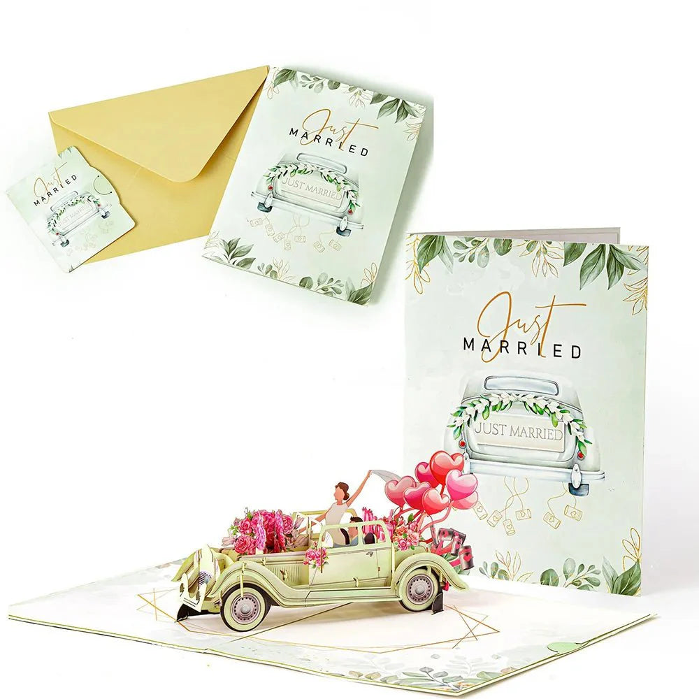 Thoughtful 3D Pop - Up Flower Bouquet Card - Forever Floral Greeting Set - GiftWave.co