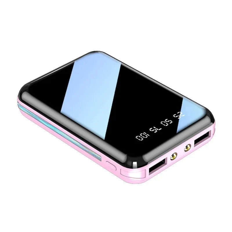 Ultra Mini Power Bank - High-Capacity Portable Charger with Mirror Screen — View 7