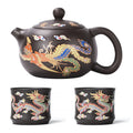 Hand-made Dragon & Phoenix Color-Changing Purple Clay Teapot | Tradition... — View 11