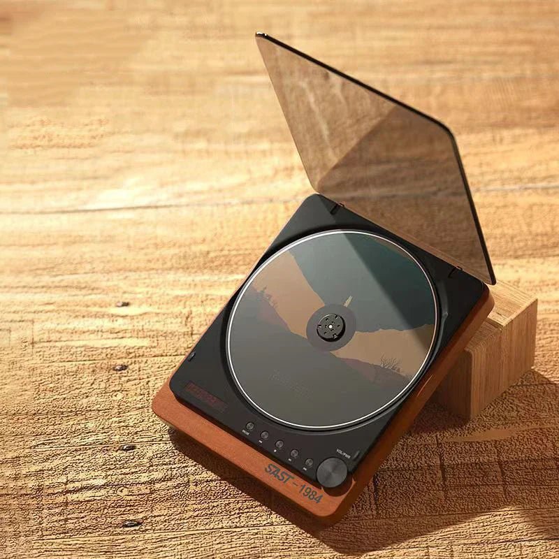 Wooden HiFi CD Player Bluetooth 5.1 SPDIF Optical USB Lossless Retro Desktop Audio No Speaker Remote - GiftWave.co