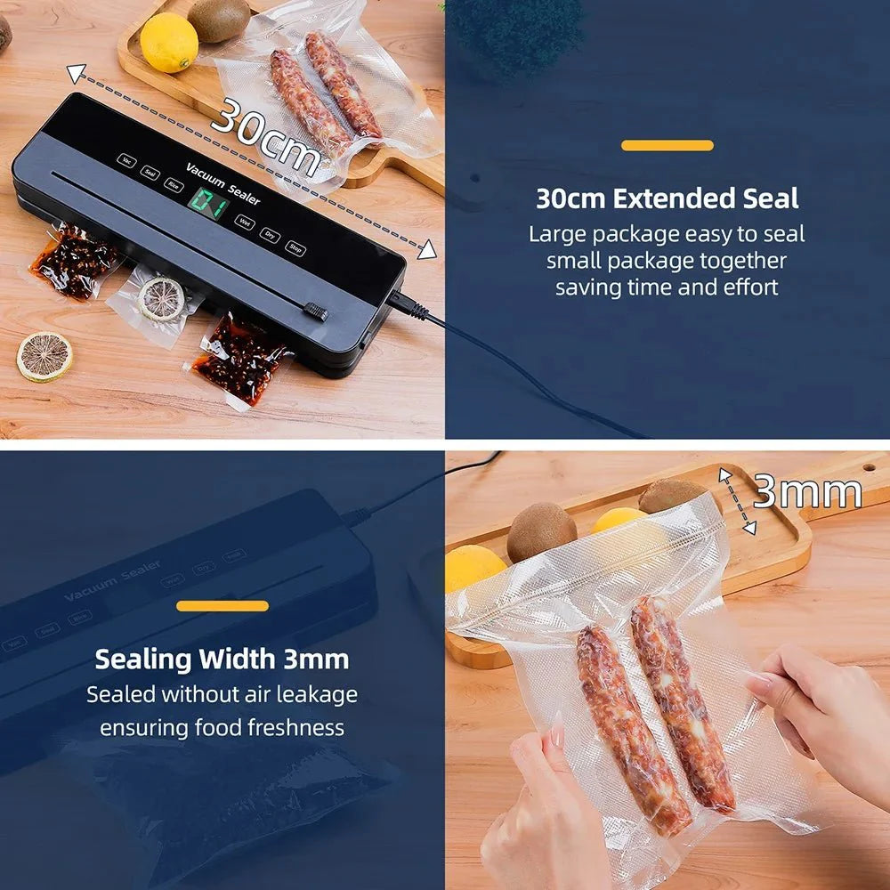 Vacuum Sealer Machine for Food – 65kPa Automatic Food Vacuum Sealer with... — View 6