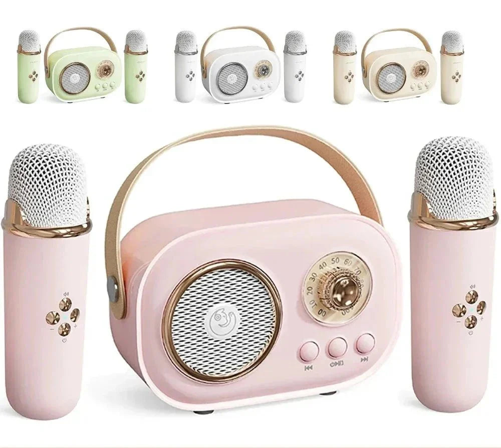 EchoVibe: Bluetooth Karaoke Speaker | TF Card, FM Radio, HiFi Bass, Hand... — Gift Idea