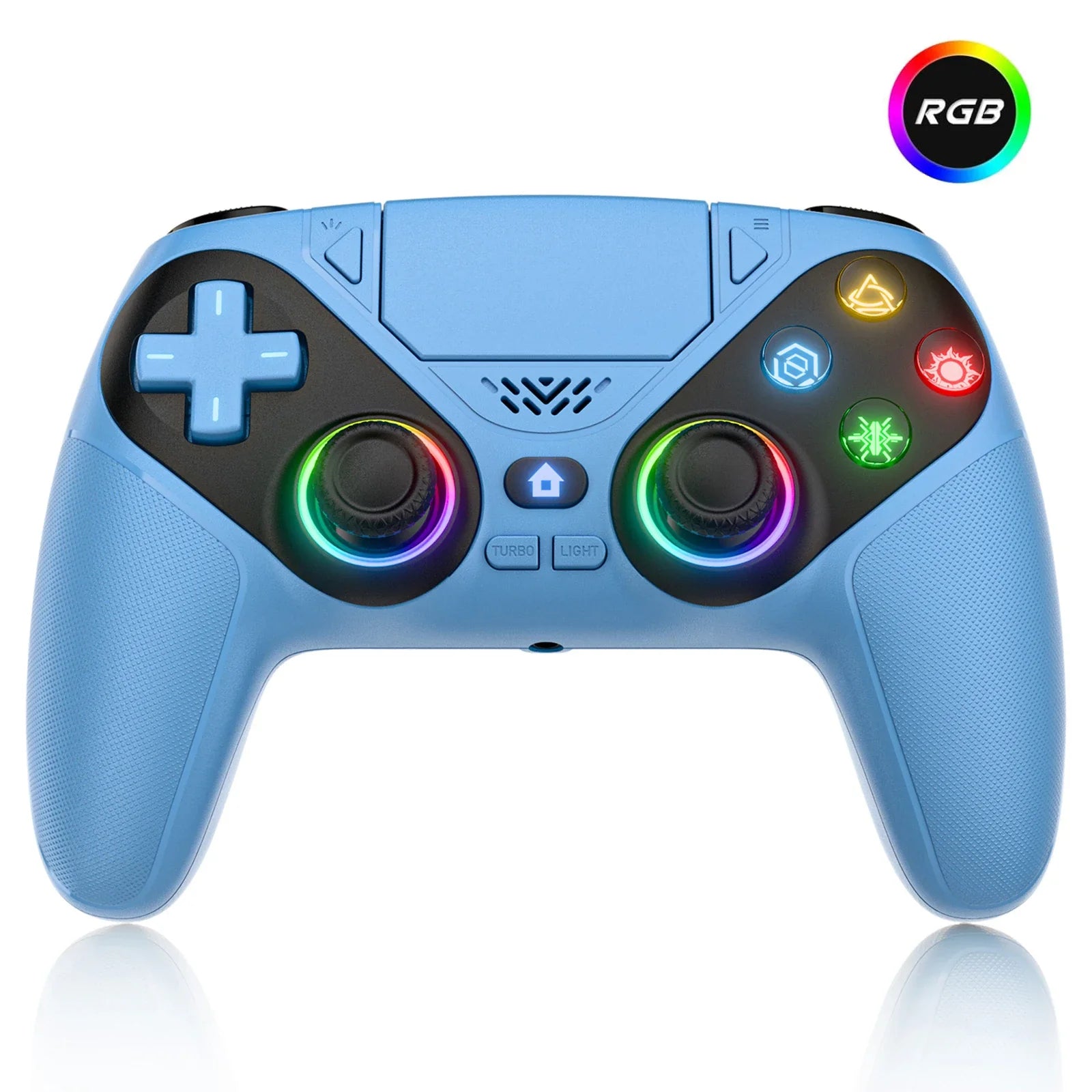 Wireless PS5 Controller – Hall Effect Triggers & Joysticks, RGB Lighting, Turbo, Programmable Buttons, PS5/PC - GiftWave.co
