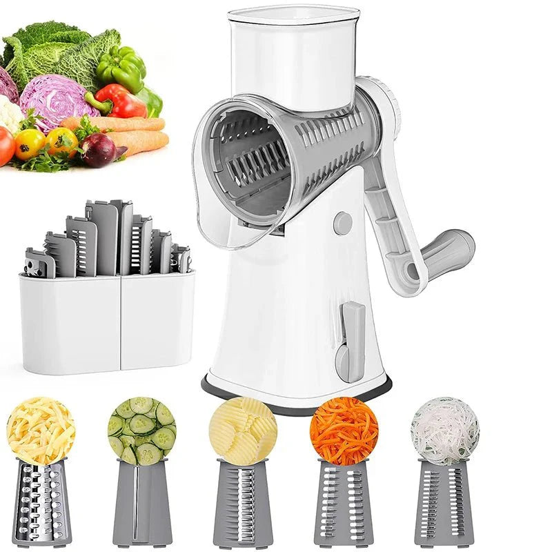 5-in-1 Professional Rotary Grater | Multi-Functional Kitchen Mandoline &... — Gift Idea