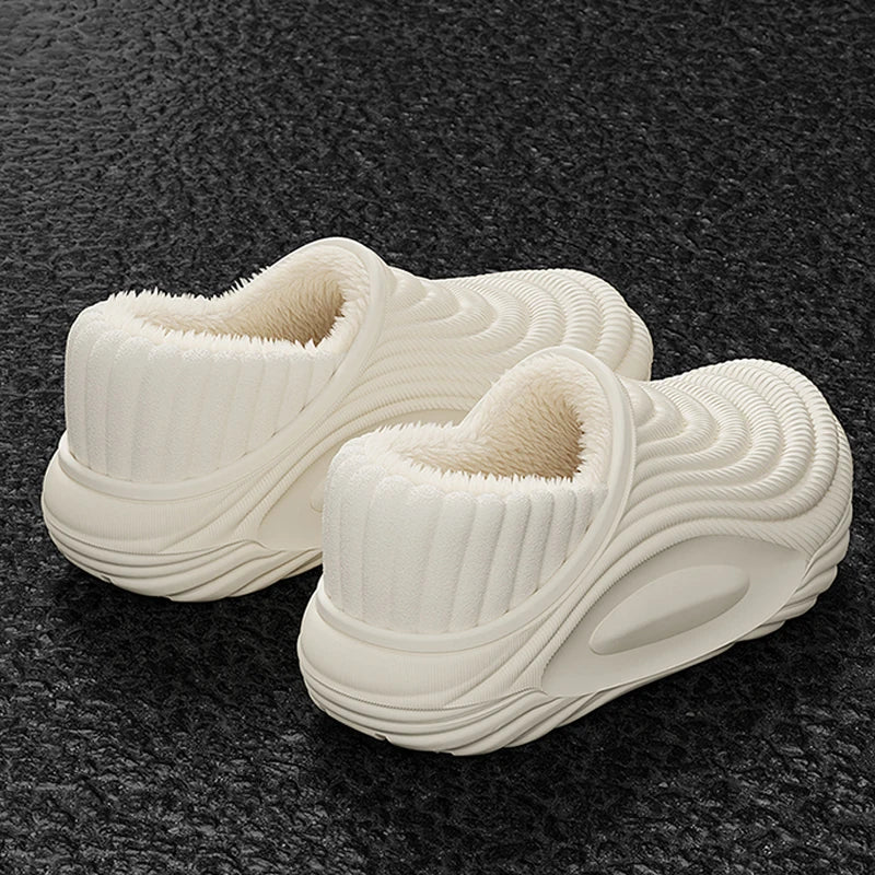 CloudWalk: Waterproof Winter Slides - Plush-Lined EVA Thick-Bottom Slippers — View 5