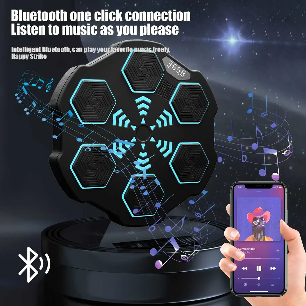 RhythmStrike: LED Music Boxing Machine with Gloves - GiftWave.co