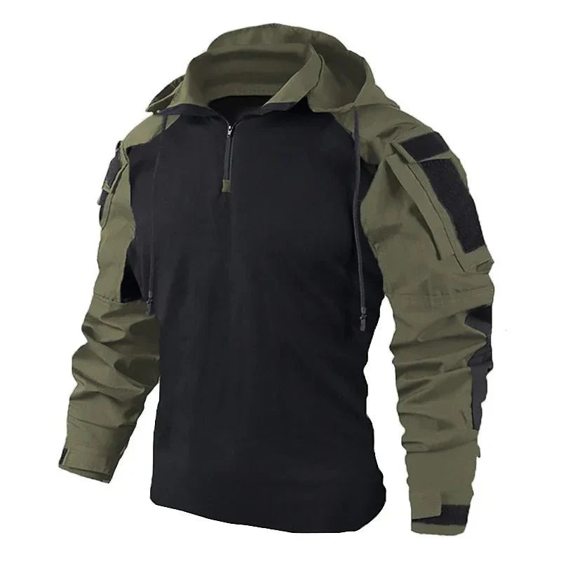 Tactical Camouflage Combat T-Shirt - Wear - Resistant Airsoft & Hunting Apparel - GiftWave.co