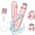 PureGlide 2 in 1 Electric Bikini Trimmer Shaver for Women, Dual Head Wet & Dry Hair Razor Waterproof with Detachable Heads - GiftWave.co