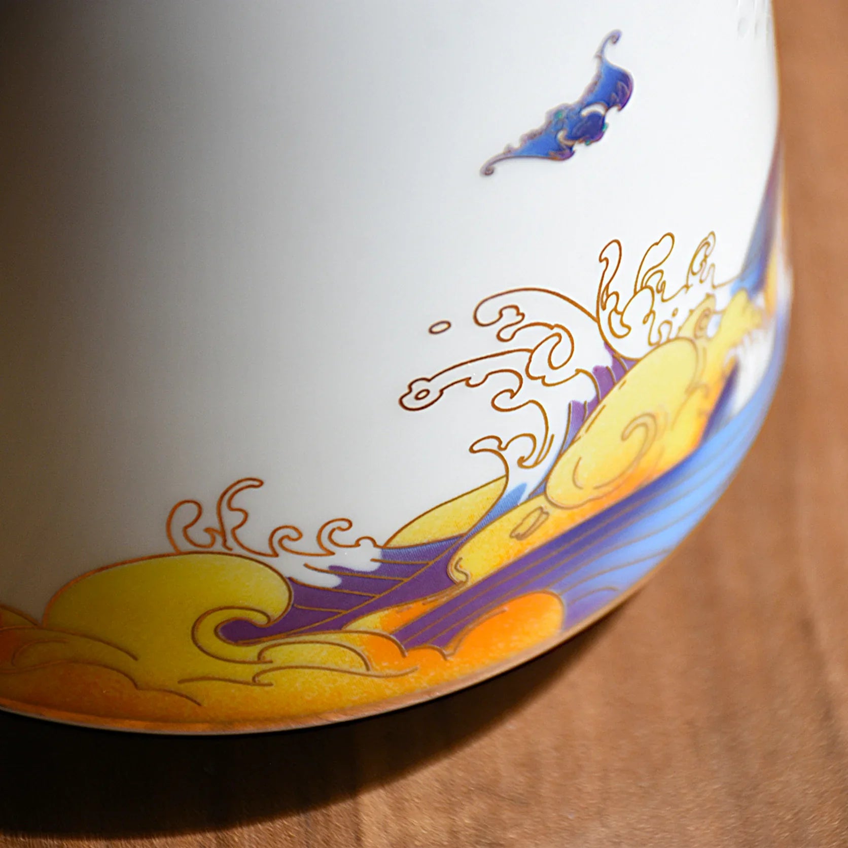 LIANHUA POTTERY Handcrafted Linglong Porcelain Mug with Tea Strainer - GiftWave.co
