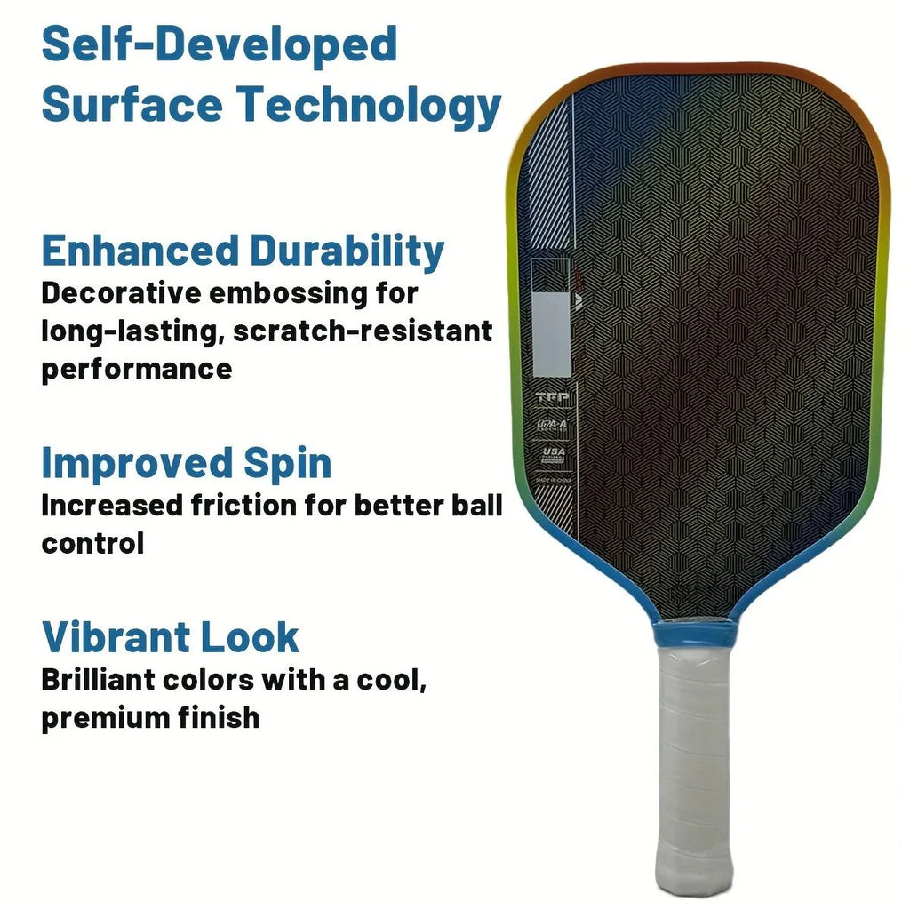 Perseus Pro IV Gen - 4 Pickleball Paddle 16mm TechFlex Carbon Fiber USAP Certified Tournament Power - GiftWave.co