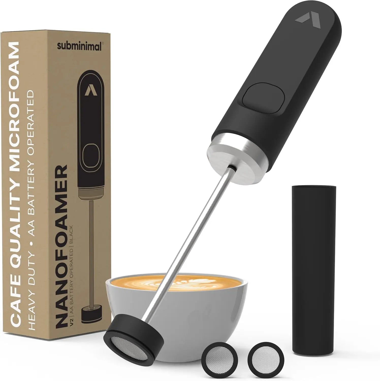 Professional Milk Frother Dual - Speed Waterproof USB - C Rechargeable Barista Foam 30s Latte Coffee - GiftWave.co