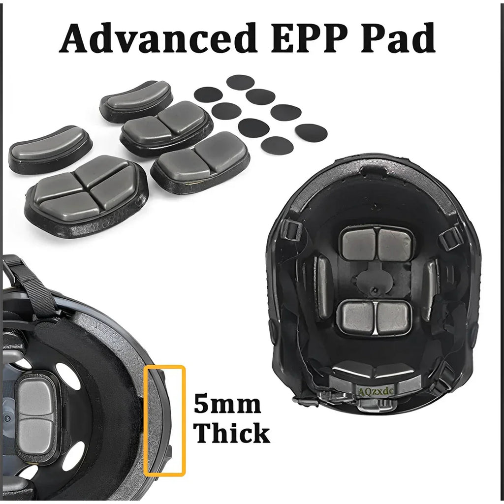 Tactical Airsoft Noise Reduction Military Headphones Night Vision Helmet Set with Flashlight - GiftWave.co