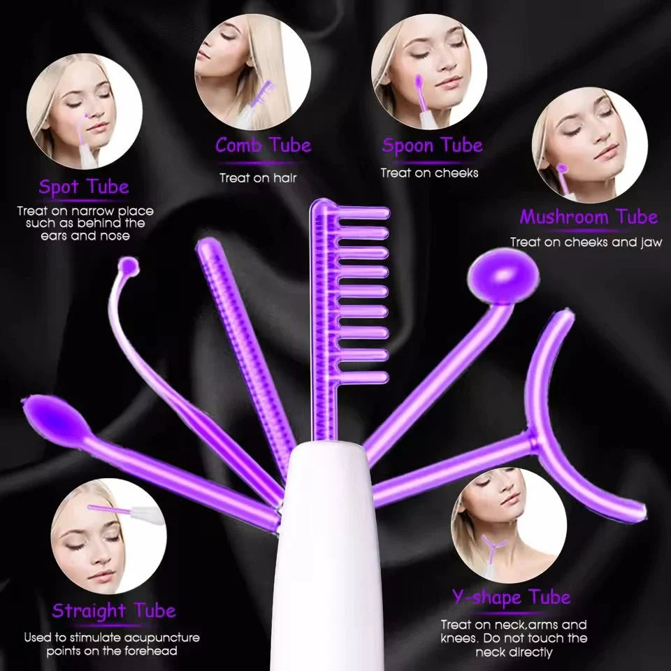 6-in-1 Facial Glow Wand – Touch Panel Argon & Neon Fusion Beauty Device — View 4