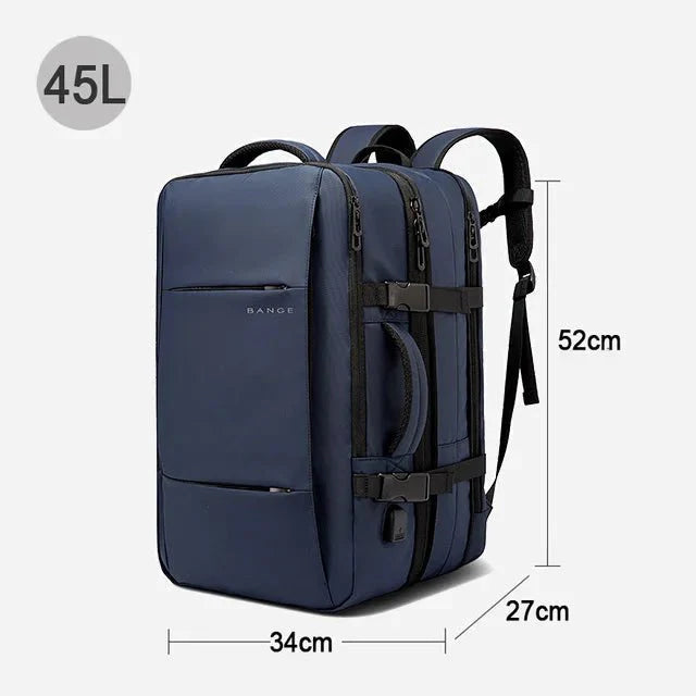 BANGE Travel Backpack Men Business Expandable Large Capacity Laptop Wate... — View 16