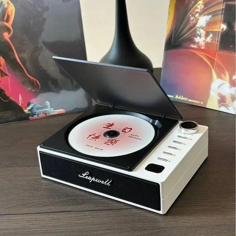 Portable CD Player Walkman Bluetooth 5.0 LCD Screen Built - In Speaker Anti - Skip USB - C Rechargeable Gift - GiftWave.co