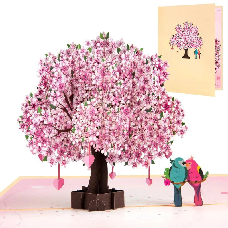 Thoughtful 3D Pop - Up Flower Bouquet Card - Forever Floral Greeting Set - GiftWave.co